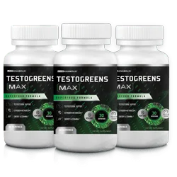 TestoGreens Max 3 Bottle Greens and Testosterone Support Supplement